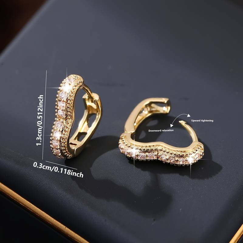 Herzförmige Ohrringe